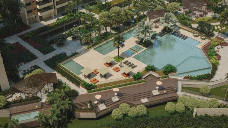 VISTA EXTERNA PARQUE AQUATICO E DECK